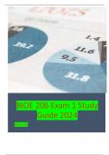 BIOE 206 Exam 1 Study Guide 2024