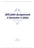 AFL2601 Assignment 2 Semester 2 2024