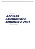 AFL2601 Assignment 2 Semester 2 2024