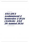 EDL3703 Assignment 2 Semester 2 2024 (351858) - DUE 28 August 2024