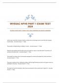 WVSSAC NFHS PART 1 EXAM TEST 2024|VERIFIED|ACCURATE ANSWERS