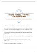 WV 2ND SCHOOL ACTIVITIES COMMISSION TEST|GUARANTEED WITH ACCURATE ANSWERS