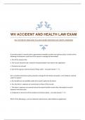 WV ACCIDENT AND HEALTH LAW EXAM|VERIFIED|ACCURATE ANSWERS