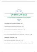 WV STATE LAW EXAM|WITH GUARANTEED ACCURATE ANSWERS