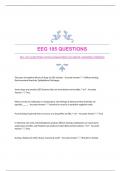 EEG 105 QUESTIONS WITH GUARANTEED ACCURATE ANSWERS|VERIFIED