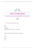 EEG 101 FINAL EXAM|VERIFIED|WITH GUARANTEED ACCURATE ANSWERS