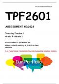 TPF2601 PORTFOLIO 51 2024