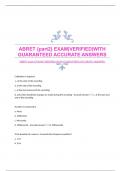 ABRET {part2} EXAM|VERIFIED|WITH GUARANTEED ACCURATE ANSWERS 