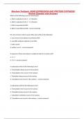 Biochem Testbank | GENE EXPRESSION AND PROTEIN SYNTHESIS Revision Questions with Answers