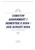 COM3706 Assignment 1 Semester 2 2024 - DUE August 2024