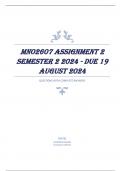 MNO2607 Assignment 2 Semester 2 2024 - DUE 19 August 2024