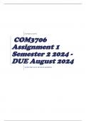 COM3706 Assignment 1 Semester 2 2024 - DUE August 2024