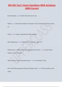 WX 201 Test 1 Exam Questions With Solutions  100% Correct