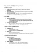 Basics of Sociology - Class Notes 4 of 4