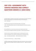 CMY 3701- ASSIGNMENT WITH  VERIFIED ANSWERS AND CORRECT  QUESTIONS GRADED A+ (2024-2025)