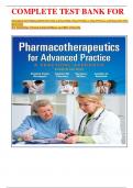 COMPLETE TEST BANK FOR  PHARMACOTHERAPEUTICS FOR ADVANCED PRACTICE: A PRACTICAL APPROACH 4TH EDITION BY VIRGINIA POOLE ARCANGELO LATEST UPDATE. 