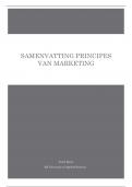 Samenvatting Principes van Marketing | Philip Kötler | Hoofdstuk 1 t/m 7 | ISBN: 9789043038065