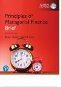 Solution Manual for Principles of Managerial Finance Brief EIGHTH EDITION Chad J. Zutter • Scott B. Smart Complete Solution.