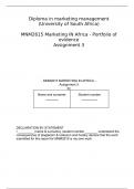 MNM2615 Marketing IN Africa-Assignment 3(100% Verified Q&A, New Version)