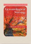 FULL TEST BANK FOR GERONTOLOGICAL NURSING TENTH, NORTH AMERICAN EDITION BY CHARLOTTE ELIOPOULOS |ALL CHPATERS INCLUDED VERIFIED