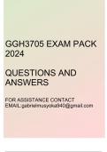 GGH3705 Exam pack 2024(Questions and answers)