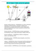 BUAN Quiz 1 fully solved & updated