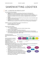 Samenvatting Logistiek