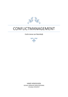 Samenvatting conflictmanagement 2