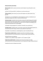 Kostencalculatie samenvatting (associatie niveau 4)