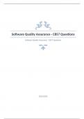 Software Quality Assurance Question and answers already passed