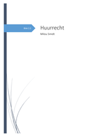 Samenvatting Huurrecht