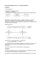 Samenvatting Financiële Administratie - Boekhouden geboekstaafd 1 - H1 t/m 12