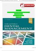 TEST BANK For Little and Falace's Dental Management of the Medically Compromised Patient, 10th Edition by Craig Miller, Verified All Chapters 1 - 30, Complete Newest EDITION 2024 ISBN:9780323809498