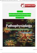 TEST BANK For Porth's Pathophysiology Concepts of Altered Health States 11th Edition by Tommie L. Norris, Verified All Chapters 1 - 52, Complete Newest Edition 2024 ISBN:9781496377555