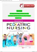 TEST BANK For Wong’s Essentials of Pediatric Nursing 11th Edition by Marilyn Hockenberry, All Chapters 1 - 31 Completed , Verified Newest Version 2025 EDITION ( 9780323797672 ) INSTANT DOWNLOAD 