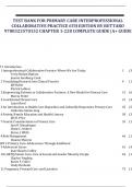 TEST BANK FOR PRIMARY CARE INTERPROFESSIONAL COLLABORATIVE PRACTICE 6TH EDITION BY BUTTARO 9780323570152 CHAPTER 1-228 COMPLETE GUIDE |A+ GUIDE