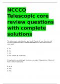 NCCCO Telescopic Core Review Questions WITH complete solutions.