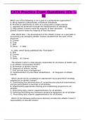 CATA Practice Exam Questions (Ch 1-5)