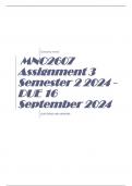  MNO2607 Assignment 3 Semester 2 2024 - DUE 16 September 2024