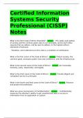 Certified Information Systems Security Professional (CISSP) Notes