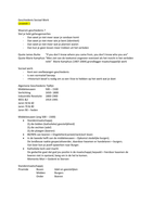 Geschiedenis van het Sociaal werk in Nederland - Samenvatting Colleges 
