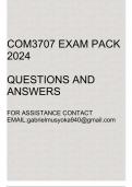 COM3707 Exam pack 2024(Questions and answers)