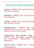 BIO 210 TRIDENT TECH FINAL EXAM 2024 WITH 280 ACTUAL EXAM QUESTIONS AND 100% CORRECT ANSWERS ALREADY GRADED A+