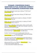 RYANAIR- CONVERSION EXAM 2 QUESTIONS ACTUAL EXAM AND CORRECT  DETAILED ANSWERS| GUARANTEED PASS