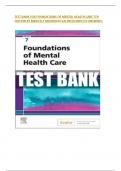 TEST BANK FOR FOUNDATIONS OF MENTAL HEALTH CARE 7TH EDITIONFOUNDATIONS OF MENTAL HEALTH CARE 7TH EDITION 