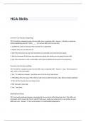 HCA Skills Exam Questions and Answers