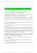 U1 TEST QUESTIONS AND ANSWERS