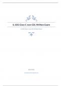 IL SOS Class C non questions and answers already solved 2024