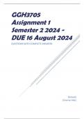 GGH3705 Assignment 1 Semester 2 2024 - DUE 16 August 2024