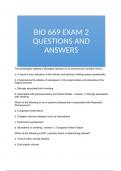 BIO 669 Exam 2 